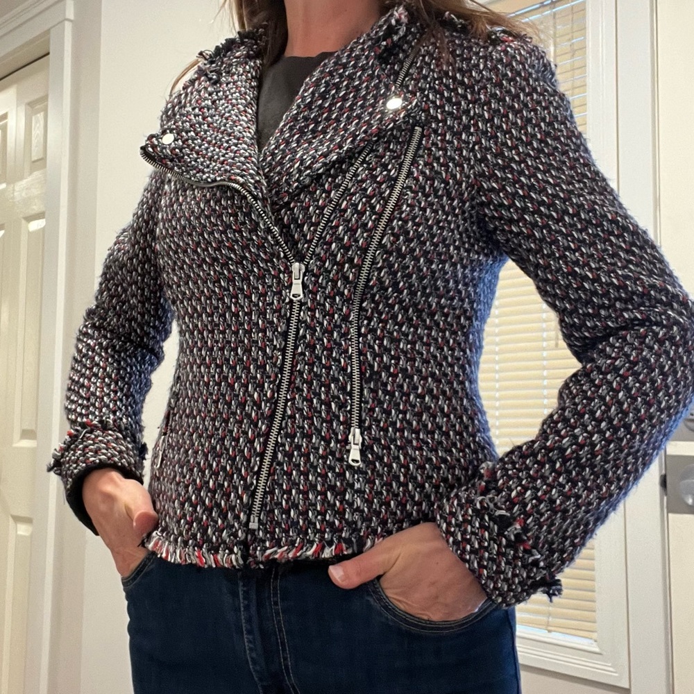 NWT Black Tape Tweed Blazer